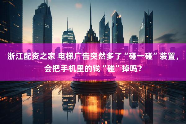 浙江配资之家 电梯广告突然多了“碰一碰”装置，会把手机里的钱“碰”掉吗？